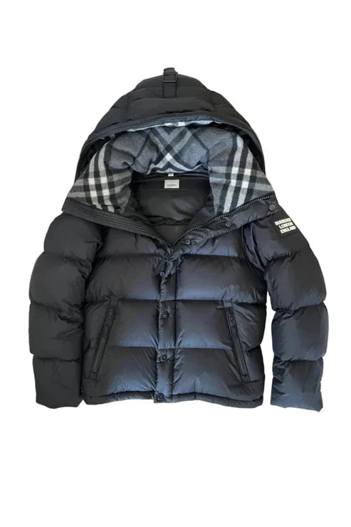Check Detachable Puffer Jacket